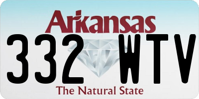 AR license plate 332WTV