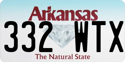 AR license plate 332WTX