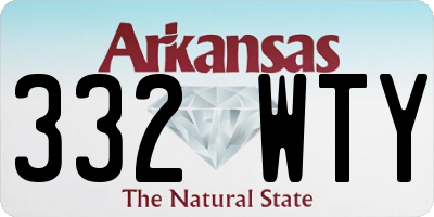AR license plate 332WTY