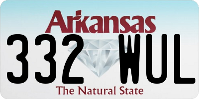 AR license plate 332WUL