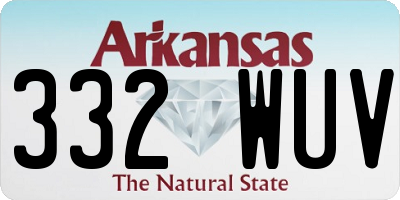 AR license plate 332WUV