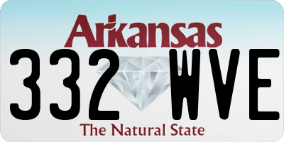 AR license plate 332WVE