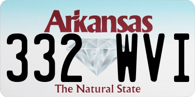 AR license plate 332WVI