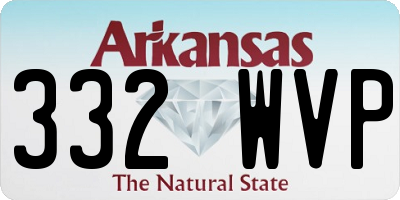 AR license plate 332WVP