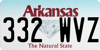 AR license plate 332WVZ
