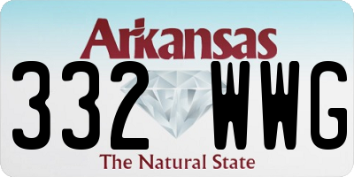 AR license plate 332WWG