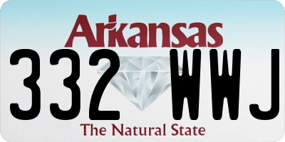 AR license plate 332WWJ