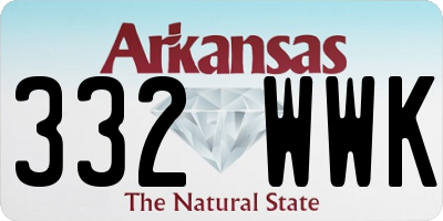 AR license plate 332WWK