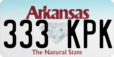 AR license plate 333KPK