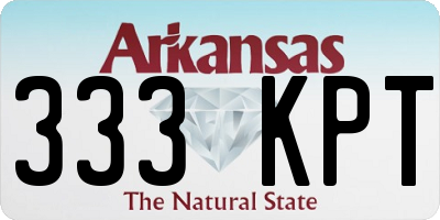 AR license plate 333KPT