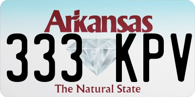 AR license plate 333KPV