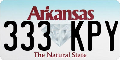 AR license plate 333KPY