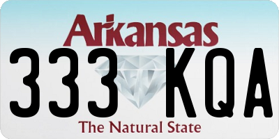 AR license plate 333KQA