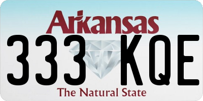 AR license plate 333KQE