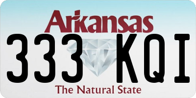 AR license plate 333KQI