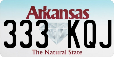 AR license plate 333KQJ
