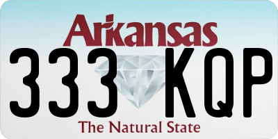 AR license plate 333KQP