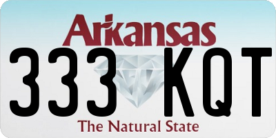 AR license plate 333KQT