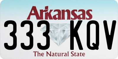 AR license plate 333KQV