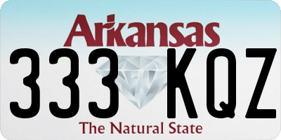 AR license plate 333KQZ