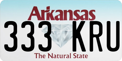 AR license plate 333KRU