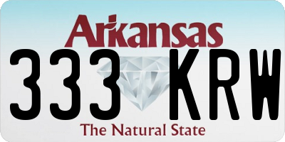AR license plate 333KRW