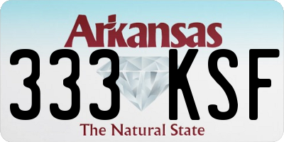 AR license plate 333KSF