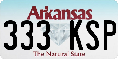 AR license plate 333KSP