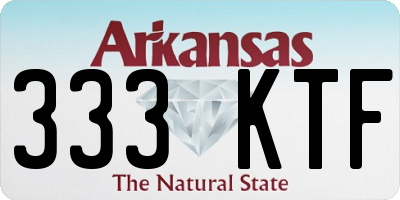 AR license plate 333KTF