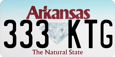 AR license plate 333KTG