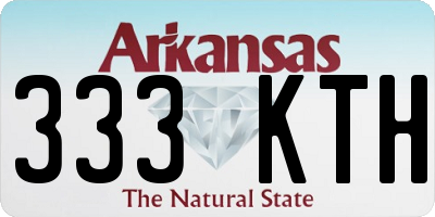 AR license plate 333KTH