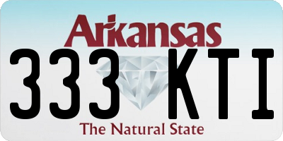 AR license plate 333KTI
