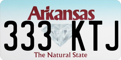 AR license plate 333KTJ