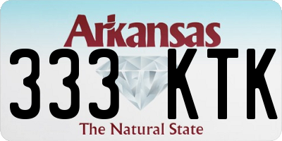AR license plate 333KTK