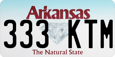 AR license plate 333KTM
