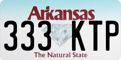 AR license plate 333KTP