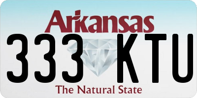 AR license plate 333KTU