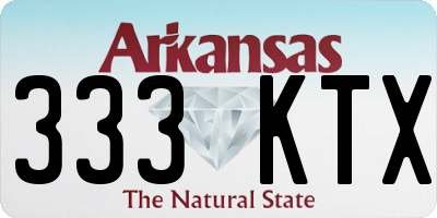 AR license plate 333KTX