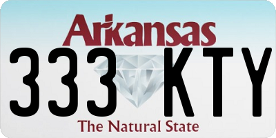 AR license plate 333KTY