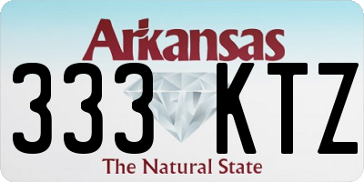 AR license plate 333KTZ