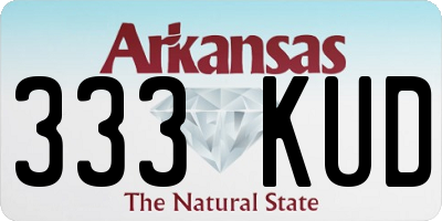 AR license plate 333KUD