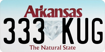 AR license plate 333KUG