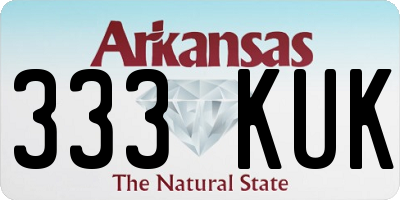AR license plate 333KUK