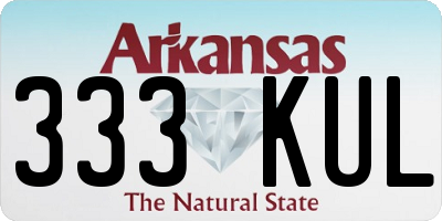 AR license plate 333KUL