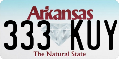 AR license plate 333KUY