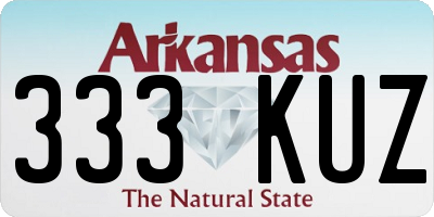 AR license plate 333KUZ