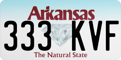 AR license plate 333KVF