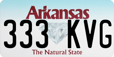AR license plate 333KVG