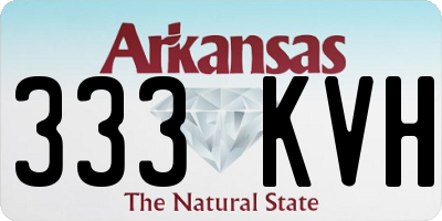 AR license plate 333KVH