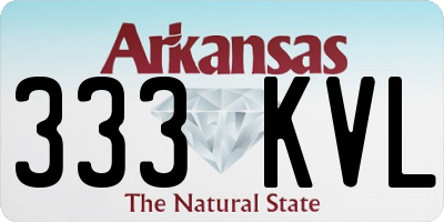 AR license plate 333KVL